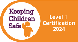 [Translate to English:] Logo Keeping Children Safe -Level 1 Zertifikat für CONCORDIA Sozialprojekte